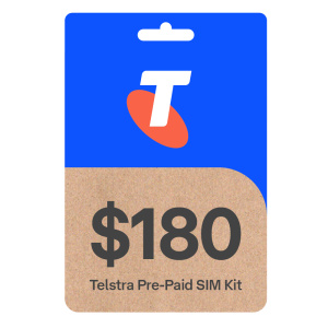 Telstra $180 (Pay $160 )Prepaid SIM Starter Kit 6 Month Plan Use code W9JA99ZN   (Get 120GB data is activated by 10-MAR-2025)